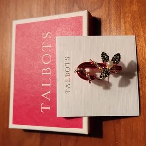 Talbots 2021 Christmas Broch Candy Cane